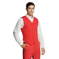 Microfiber Red Waistcoat