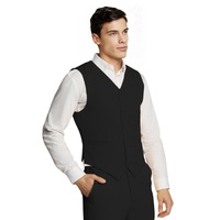 Microfiber Black Waistcoat