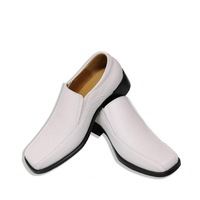 White Leather Shoe Slip-on