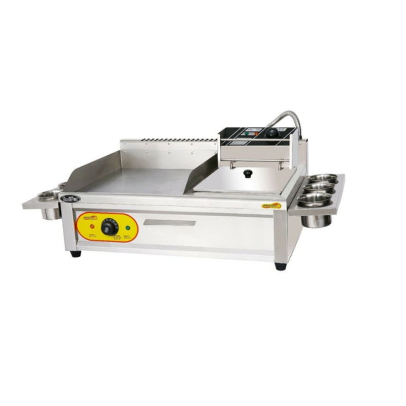 Buy Commercial Electric Grill Griddle with Deep Fryer 220V 5500W Fast