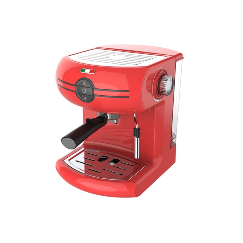Buy Vintage Coffee Machine Traditional Pump Espresso Coffee Machine Manual Red MyDeal