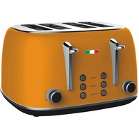 Vintage Electric 4 slice Toaster Mango Orange Stainless Steel 1650W