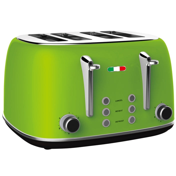 breville lime green kettle toaster set