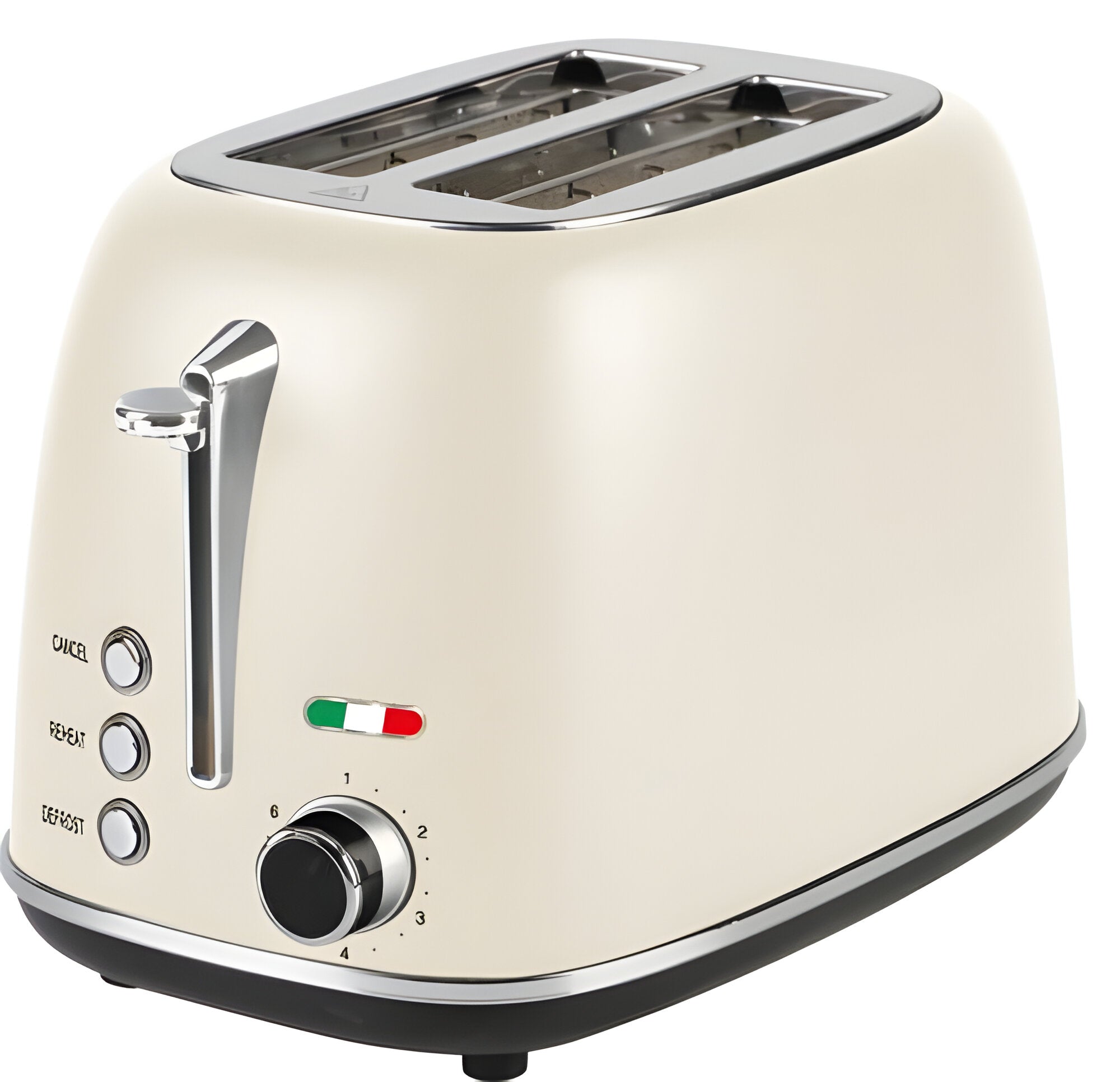 Buy Vintage 2 Slice Toaster - Cream Stainless Steel, 825W - Extra Wide ...