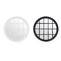 Hampton's Round Window Style Mirrors - 2 Colours Available