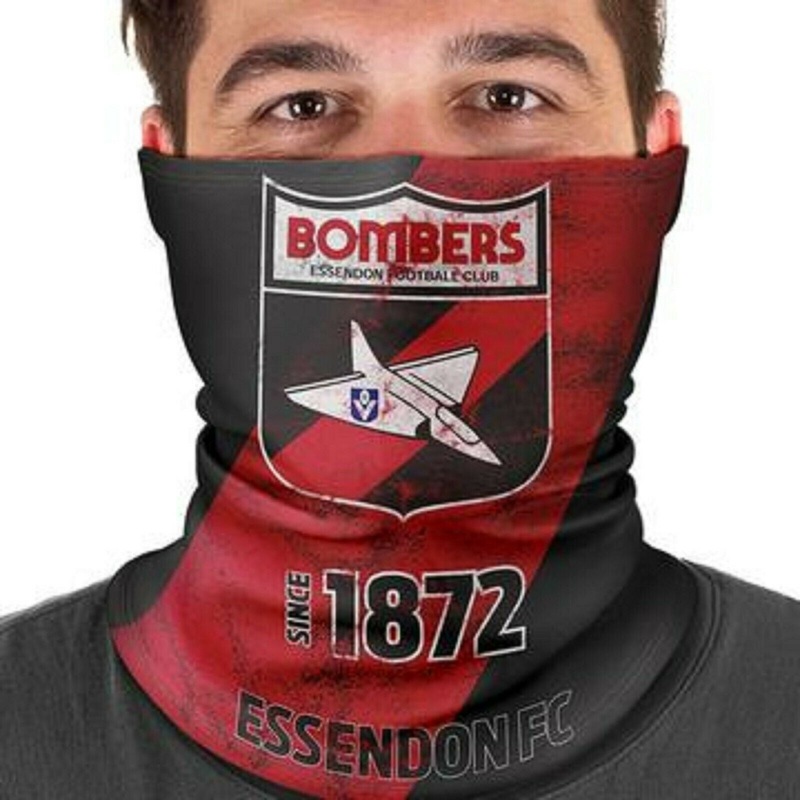 AFL Essendon Bombers Fishing Multi Scarf Face Shield Mask Bandana