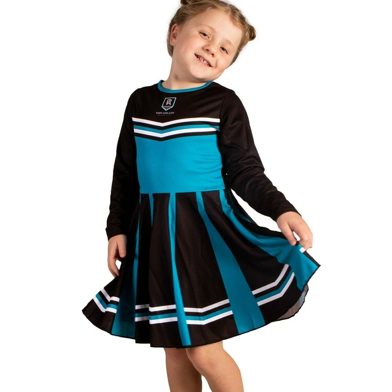 Buy AFL Port Adelaide Power Cheerleader Girls Dress Toddler Kid MyDeal