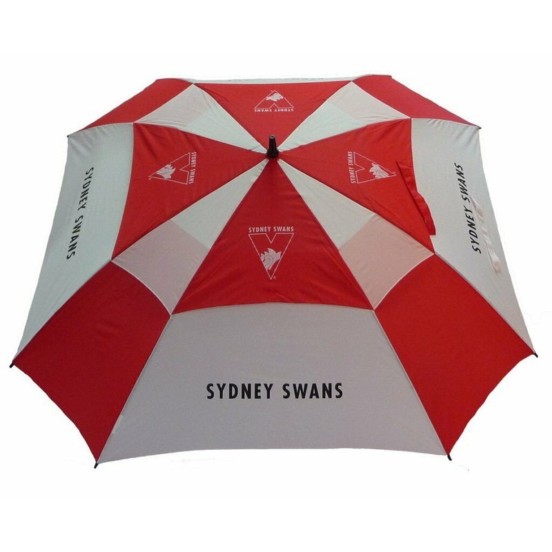 Buy AFL Premium Umbrella Sydney Swans Rain Weather 62 Inch Canopy