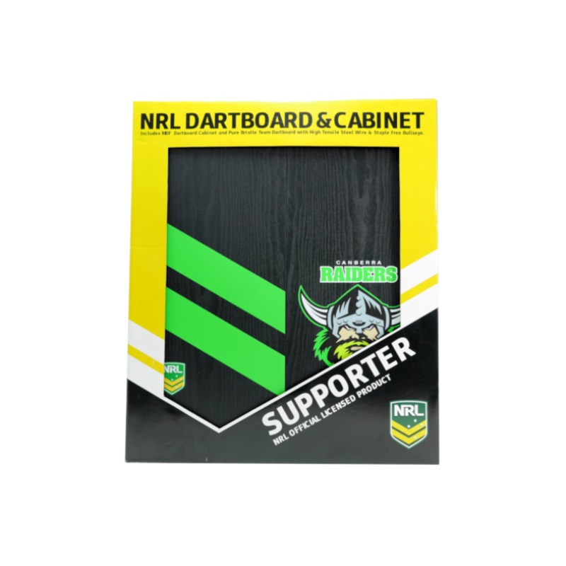 Buy NRL And Dart Board Set Canberra Raiders Dartboard SEE