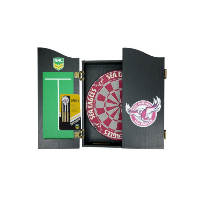NRL And Dart Board Set Manly Sea Eagles Dartboard MyDeal