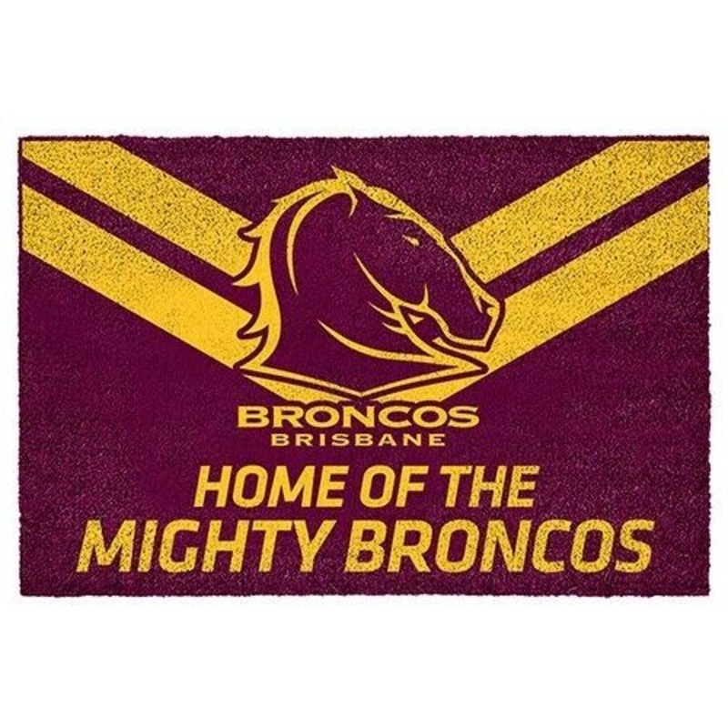 Buy NRL Front Back Door Entry Floor Mat Brisbane Broncos 61cm x