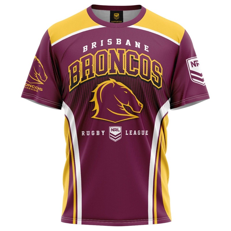 Buy NRL Kids Sideline Tee Shirt Brisbane Broncos Infant Baby Child