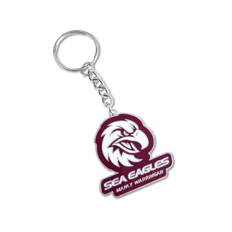 Buy NRL Logo Metal Key Ring - Manly Sea Eagles - Keyring - Rugby League ...