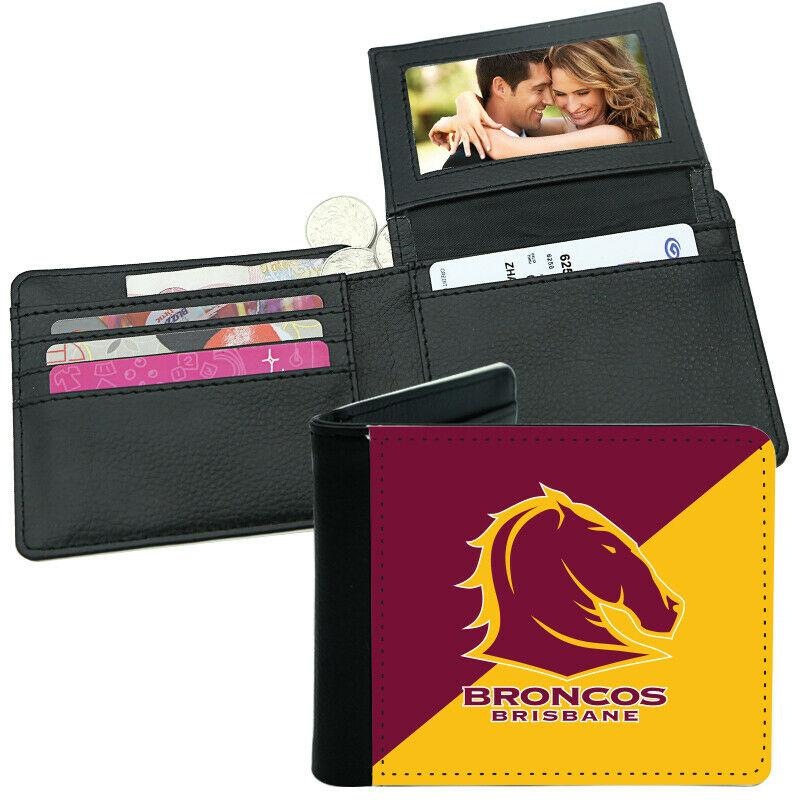 Buy NRL Mens Wallet - Brisbane Broncos - 12x10cm - Fits 10 Card + Notes ...