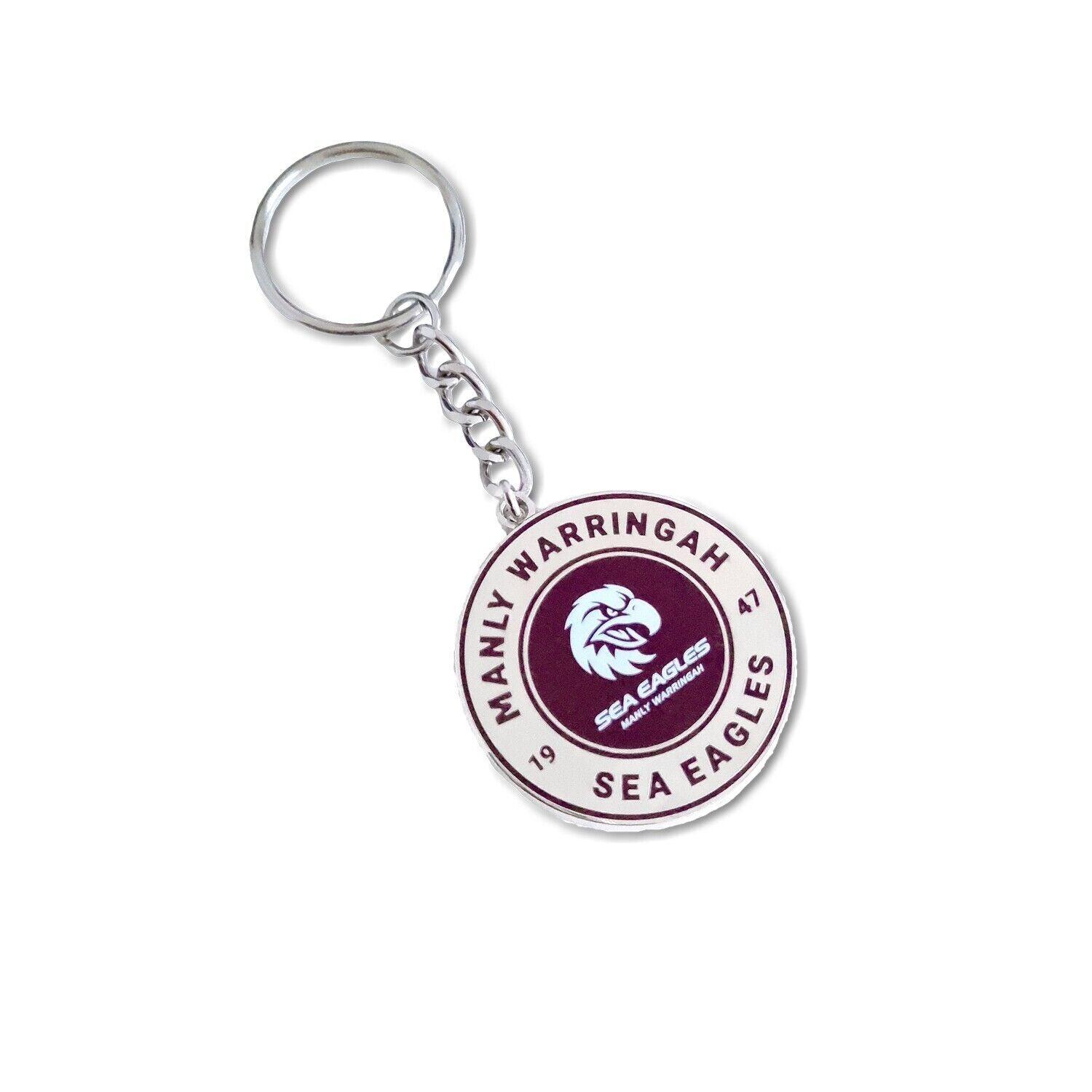 Buy NRL Round Key Ring - Manly Sea Eagles - Keyring - Rugby League ...