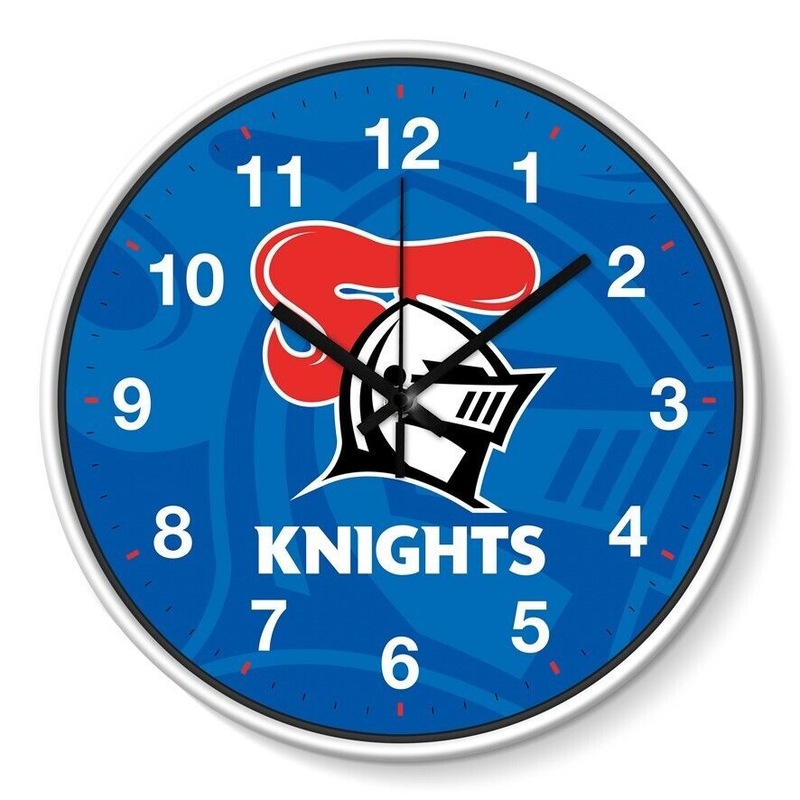 Buy NRL Wall Clock - Newcastle Knights - Plastic - 30cm Diameter - Team ...