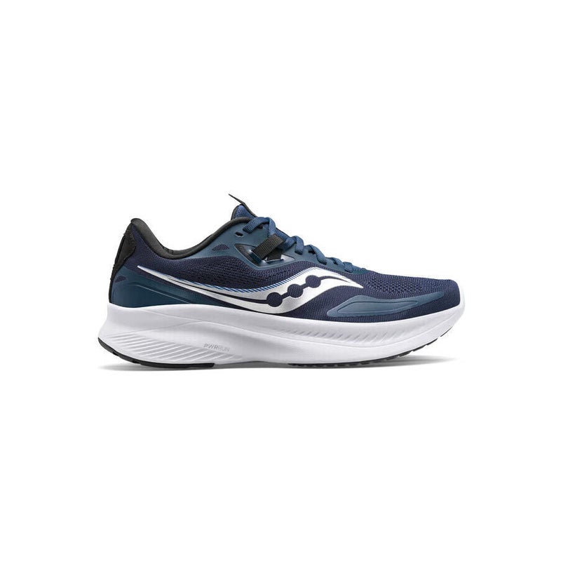 Buy SAUCONY Guide 15 - Navy/Silver - Power Run Midsole - Form Fit ...