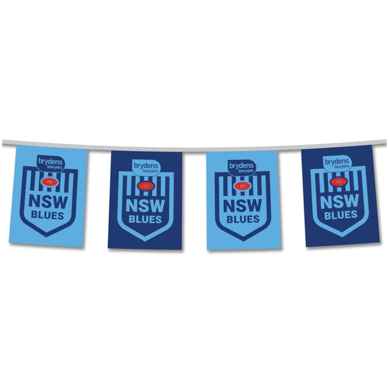 Buy Flag Bunting State of Origin, NSW Blues MyDeal