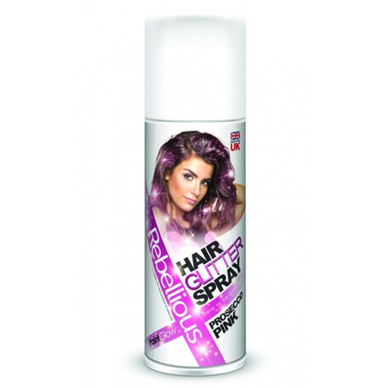 Buy Hair Spray Rebellious Prosecco Pink Glitter Hairstyle Bottle Women