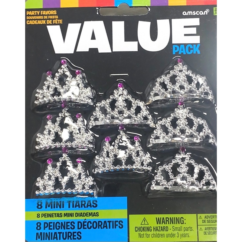 Buy Tiara 8Pk Mini Tiara, Value Pack MyDeal