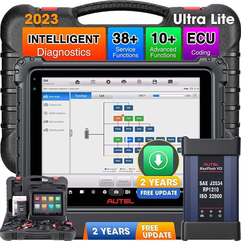 Buy Autel MaxiCOM Ultra Lite Car Diagnostic Scan Tool,ECU Programming ...