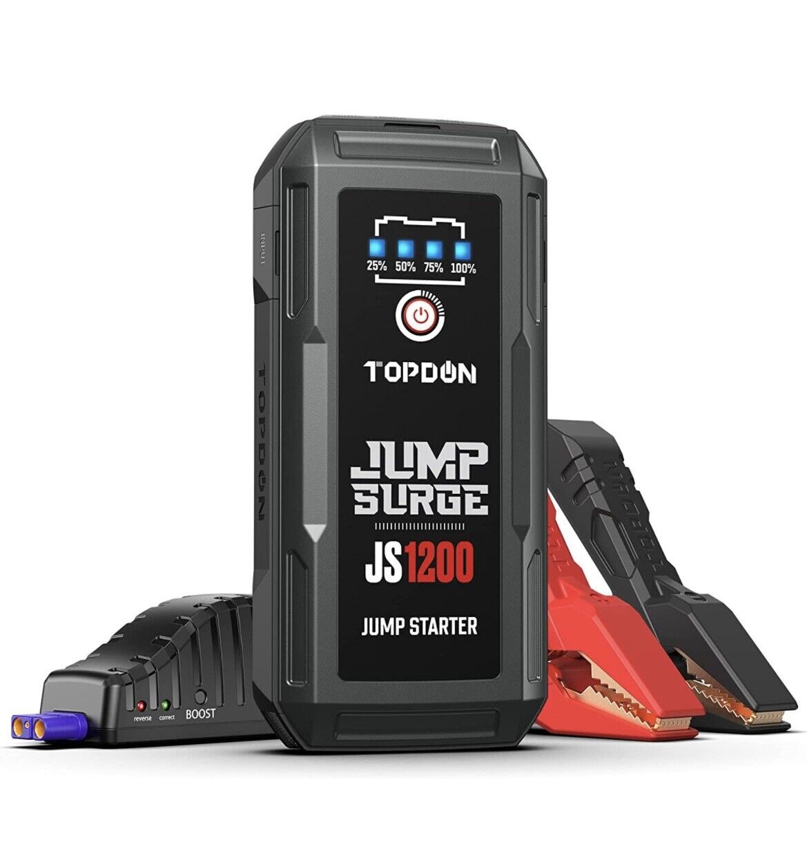 Topdon JS1200 Car Jump Starter 10000mAh 1200A 12V Car Battery Booster Jumper Box Powerbank
