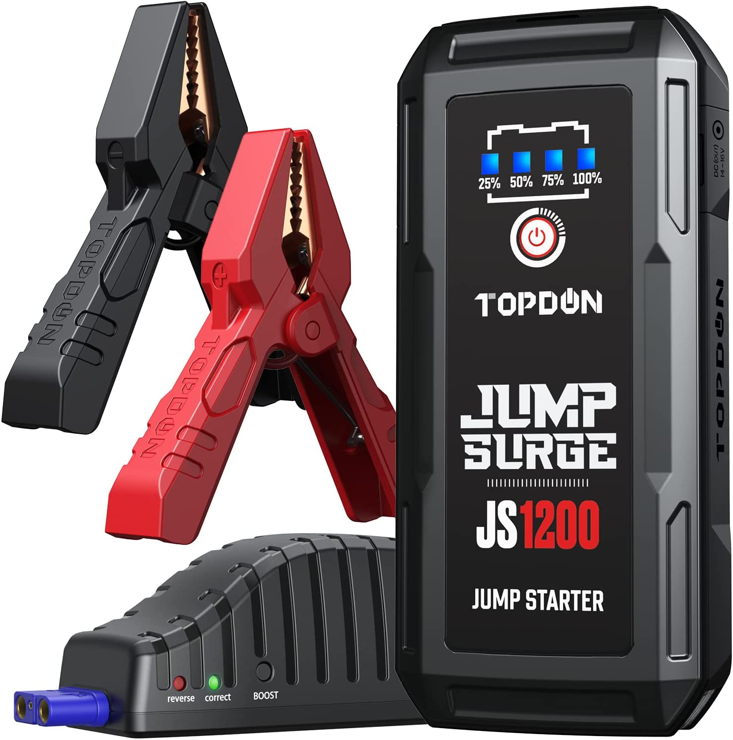 Car Jump Starter 10000mAh 1200A 12V Topdon JS1200 Portable Car Battery Charger