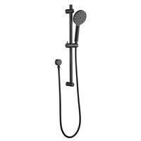 Decaura WELS Black Sliding Rail Shower Head set 3-Mode Hand Held Brass Wall Elbow DIY