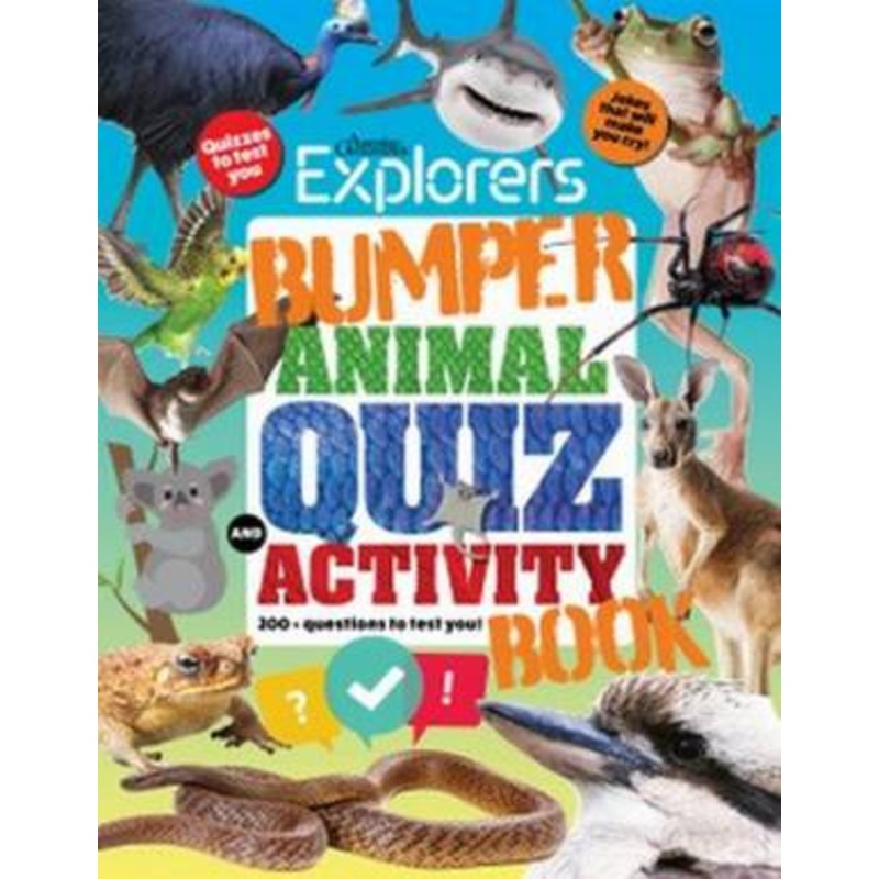Buy Bumper Animal Quiz and Activity Book MyDeal