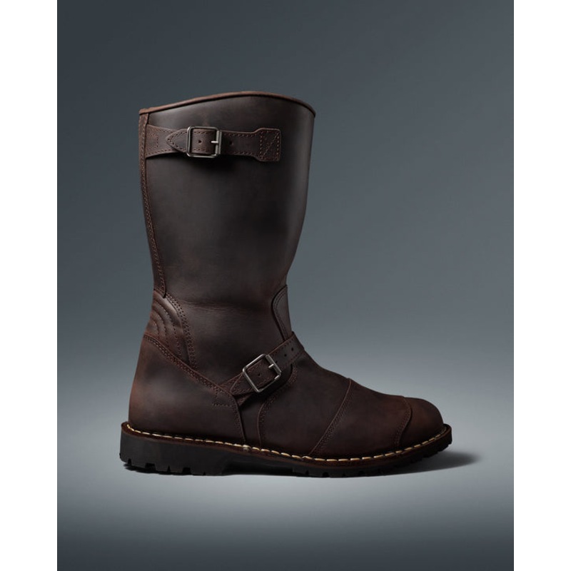 Buy BELSTAFF ENDURANCE MOTORCYCLE BOOTS BLACK/BROWN MyDeal