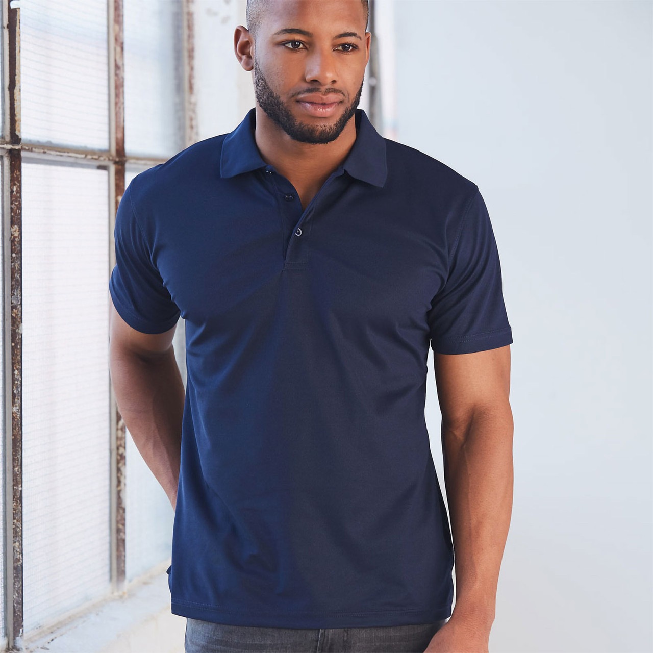Mens Plain CoolDry Short Sleeve Polo 