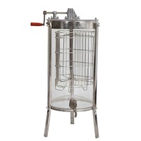 Buzzbee 3 Frame Clear Transparent Manual Honey Extractor