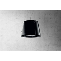 Elica 51cm Grace Suspended Island Rangehood- Black Glass