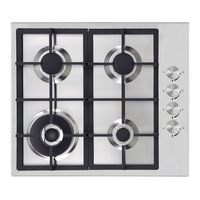 Esatto 60cm S/Steel Gas Cooktop with Wok Burner ECGW61F