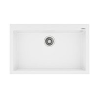 TEKA 720mm x 400mm Tegranite ForSquare Sink, Arctic White
