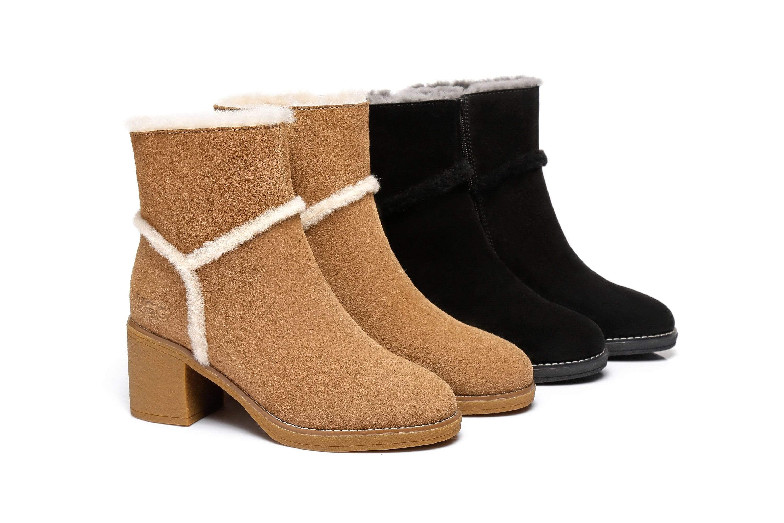 Buy Grosby Isla Comfort Heels Black MyDeal