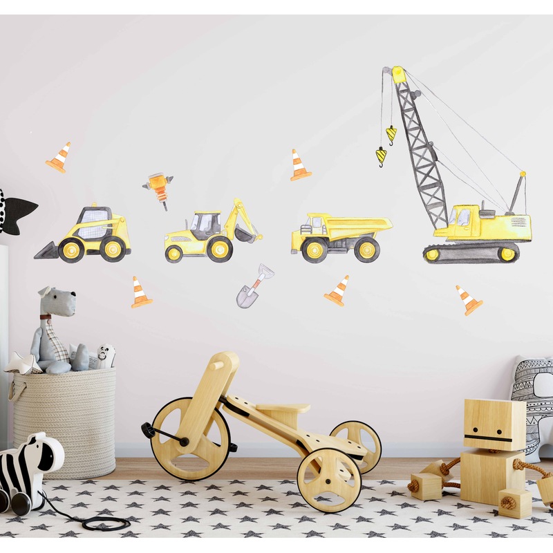 Buy Construction Set Australian Design Hand Painted Peel & Stick