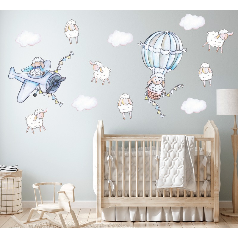 Buy Flying Sheep Australian Design Hand Painted Peel & Stick, Removable