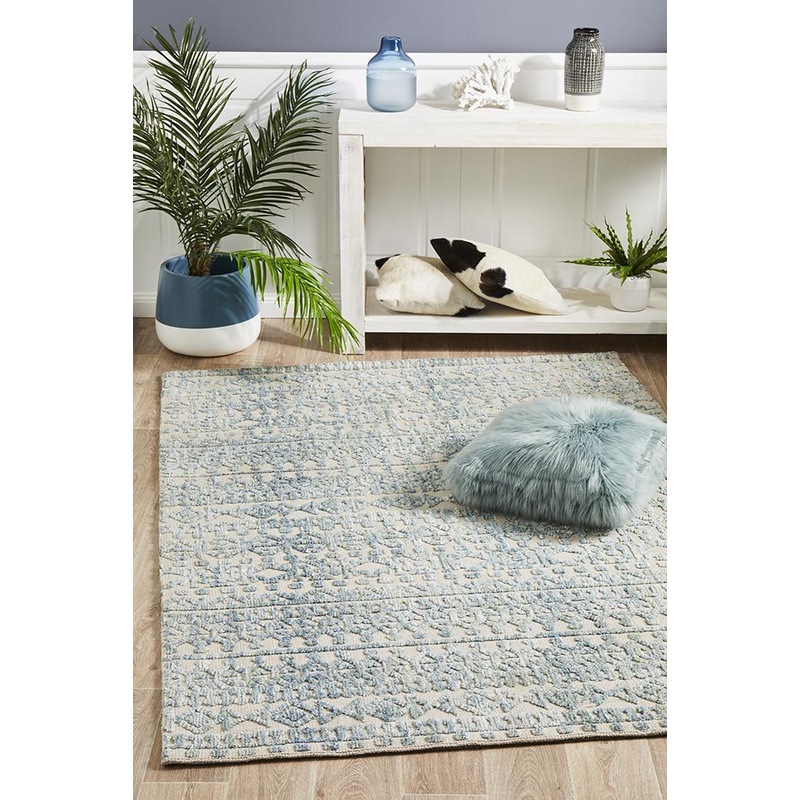 Buy Levi Scarlett Blue Green Rug MyDeal
