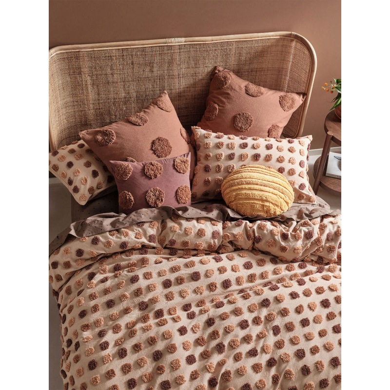 Buy LINEN HOUSE HAZE PECAN QUILT COVER SET MyDeal