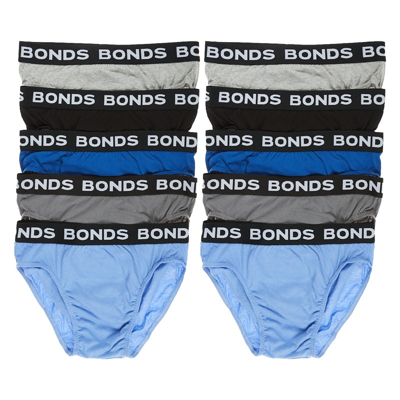 Buy 10 Pack Bonds Mens Assorted Cotton Hipster Briefs Undies Underwear