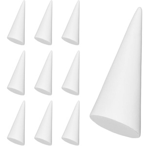 10 Pack Solid White Acrylic Cone Finger Ring Jewellery Display Stand Holder Bulk Perspex for Rings Earrings Body Jewelry