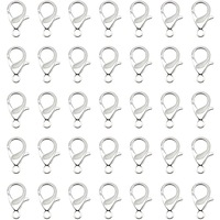 100pcs Silver Necklace Bracelet Keyring Swivel Parrot Lobster Clasp Hooks Clips Findings