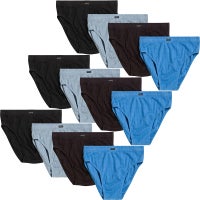 Holeproof 4 Pack Bulk Mens Cotton Briefs Undies Underwear Black Blue Brown  Grey