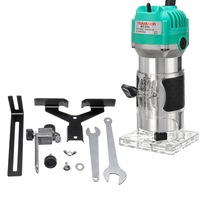 2200W 1/4'' 30000RPM Wood Woodworking Laminate Palm Router Electric Hand Trimmer