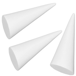 3 Pack Solid White Acrylic Cone Finger Ring Jewellery Display Stand Holder Bulk Perspex for Rings Earrings Body Jewelry