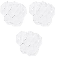 6 Pack Bonds Baby Wonderbodies Long Sleeve Bodysuit Wondersuit BY4RA Bulk