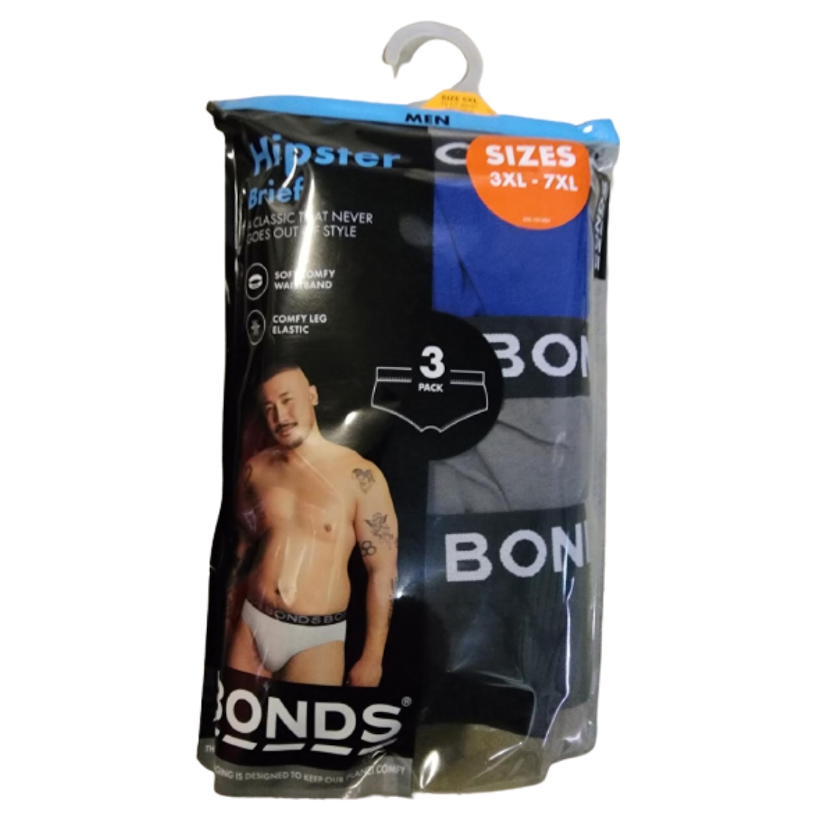 Buy 6x Bonds Hipster Briefs Comfy Big Mens Plus Size Underwear 3XL