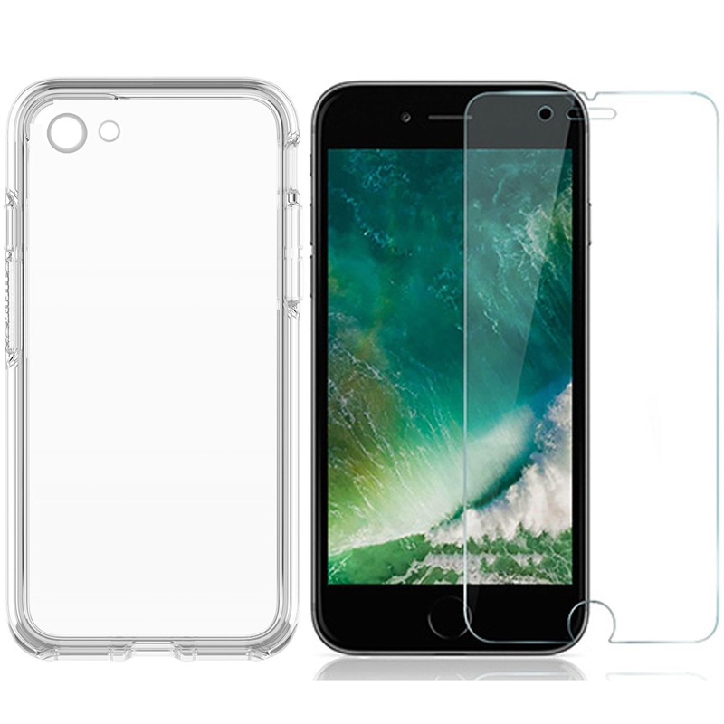 Buy Apple iPhone SE 2020 clear case cover & Soft PET Film Front screen