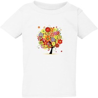 Jewish Holiday Tu BiShvat New Year Tree White Kids Boys Girls T Shirt Tee Top